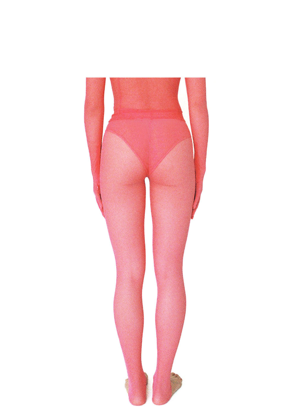 Premium Pink Embellished Mesh Leggings