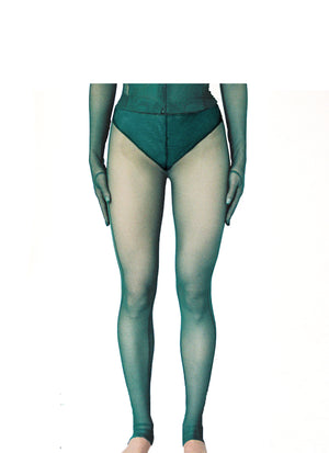 Hunter Green Mesh Leggings