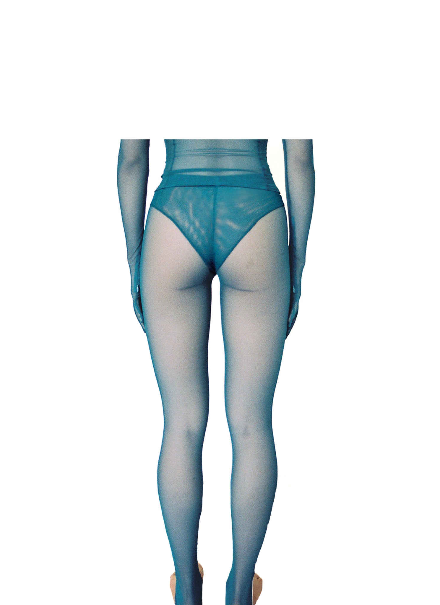 Mallard Blue Mesh Leggings